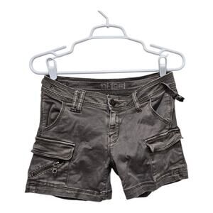 DL1971 shorts womens size 25 brown jane cargo shorts scotch zip pocket
